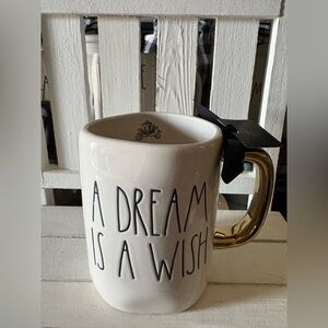 Rae Dunn Gold Handle Dream Mug